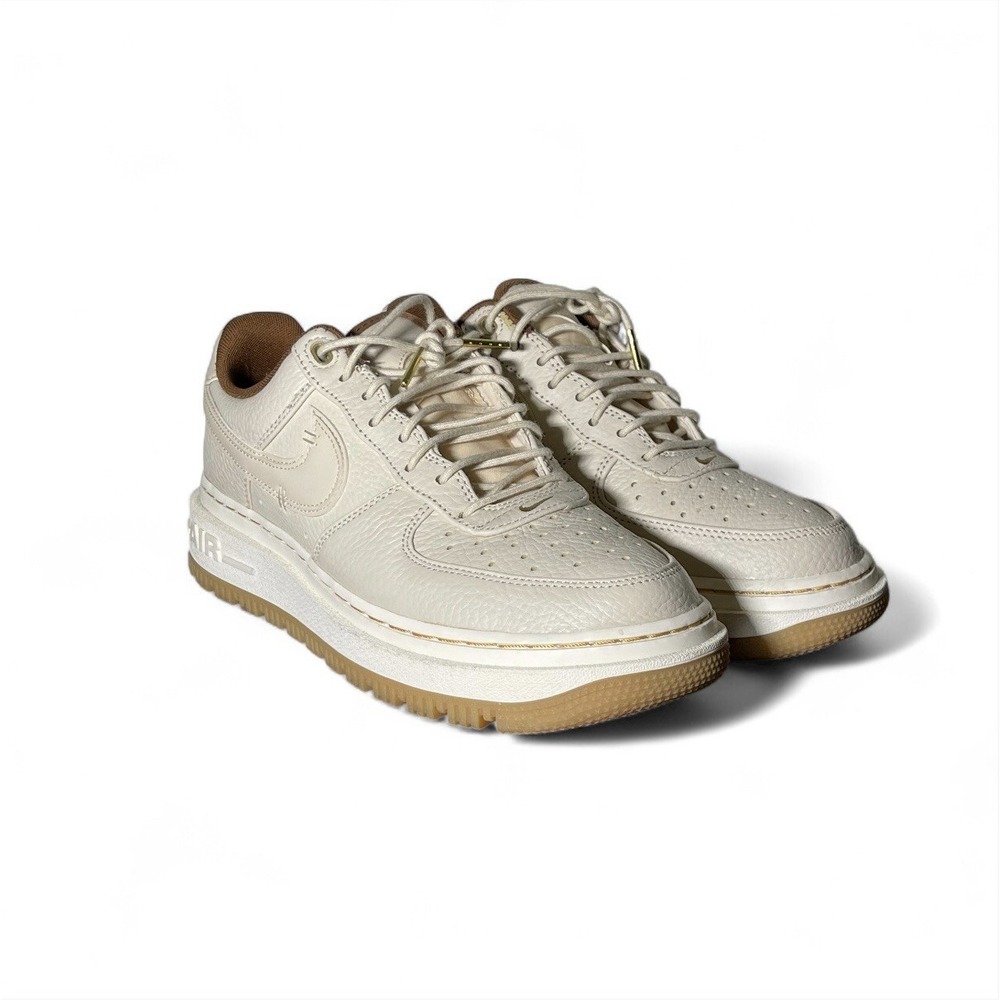 Nike Air Force 1 Luxe - Size 8.5 - Color Beige & Brown Excellent Condition